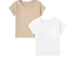 2-Pack T-shirtar Sandfärgade