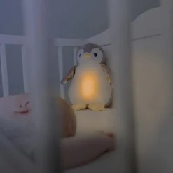 Pheobe The Penguin Baby Sleep Shusher Med Ljus- Och Ljudinspelning