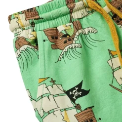 Pirate Ships Shorts Minty Green Tea