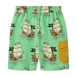Pirate Ships Shorts Minty Green Tea