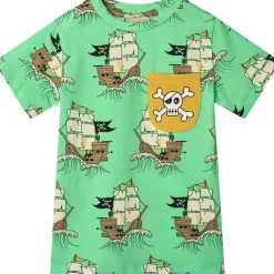 Pirate Ships T-shirt Minty Green Tea