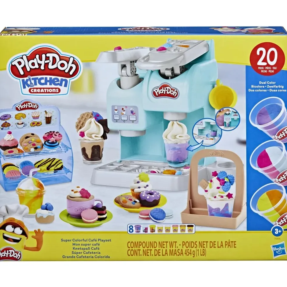 Play-Doh Kitchen Creations Färgglada Kökskreationer För Café-lekset