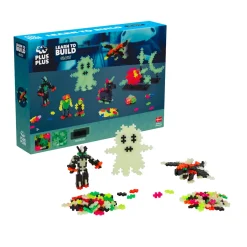 Plus-Plus Learn To Build Glow-in-the-dark - 500 Stycken Mix