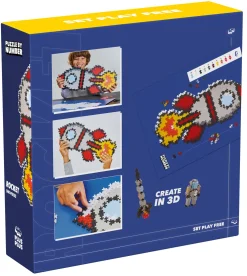 Plus-Plus Puzzle By Number Rymdraket - 500 Bitar Mix