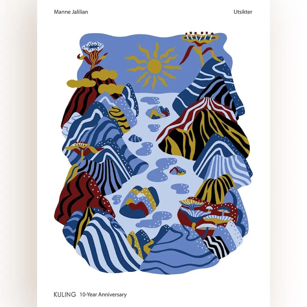 Poster 50x70 Kuling X Manne Jalilian FSC Mix Affisch Vit