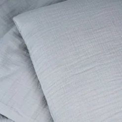 Påslakanset Spjälsäng Muslin Greige