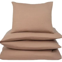 Påslakanset Vagn/Vagga Muslin Brown