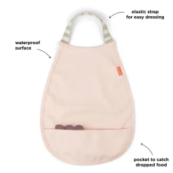 Pull-Over Bib Croco Powder