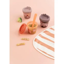 Pull-Over Bib 2-pack Papaya/powder