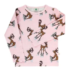 Raindeer Långärmad T-shirt Icy Pink