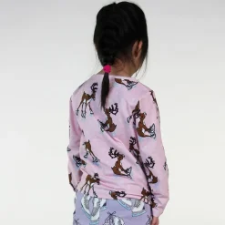 Raindeer Långärmad T-shirt Icy Pink