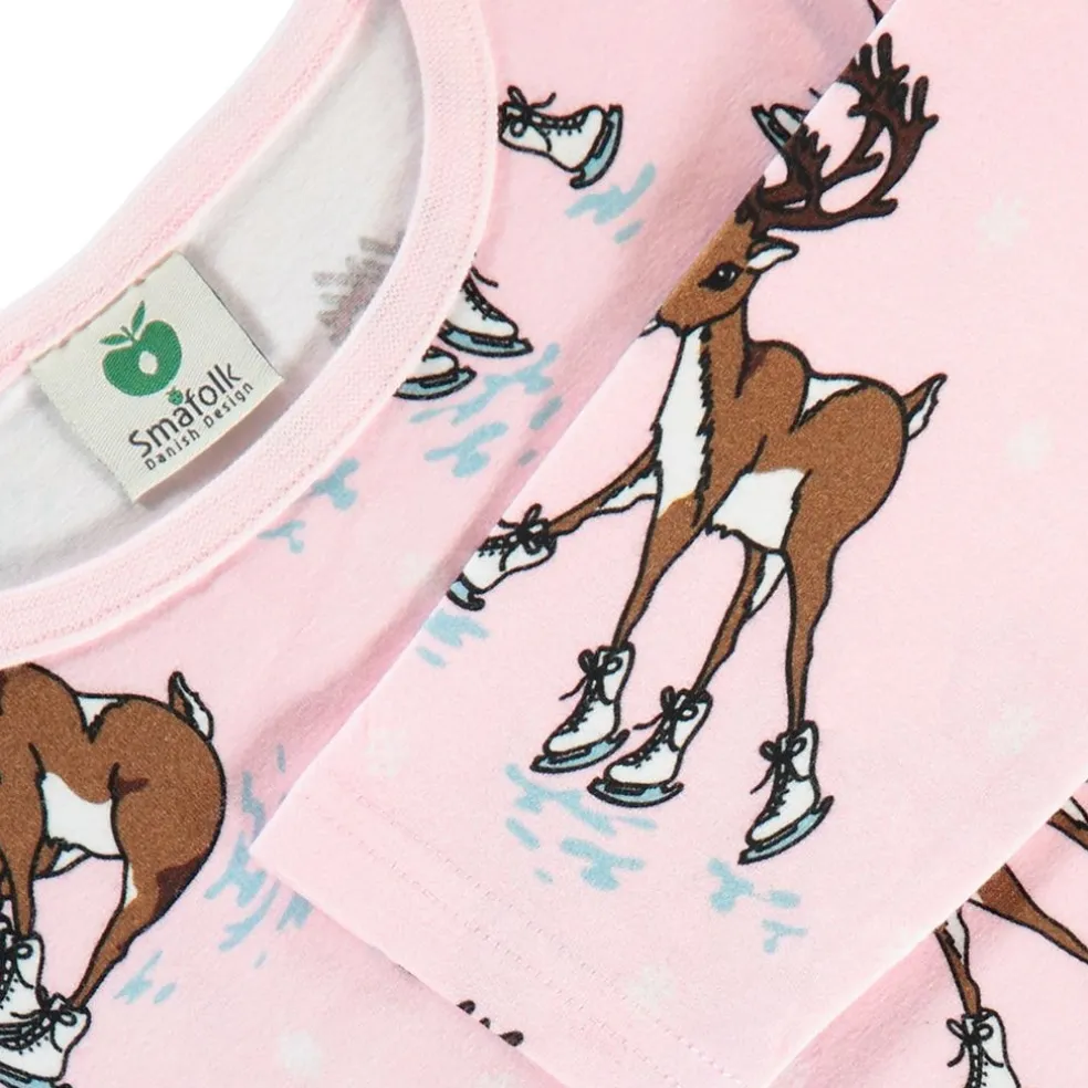 Raindeer Långärmad T-shirt Icy Pink