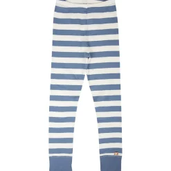 Randiga Leggings Blå