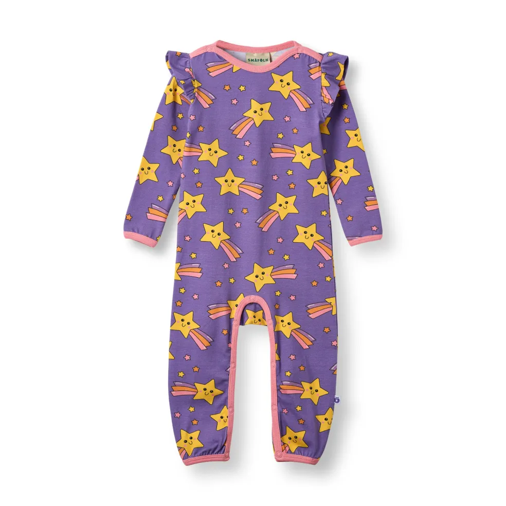 Reegnt With Shooting Star Långärmad Babydräkt Royal Purple