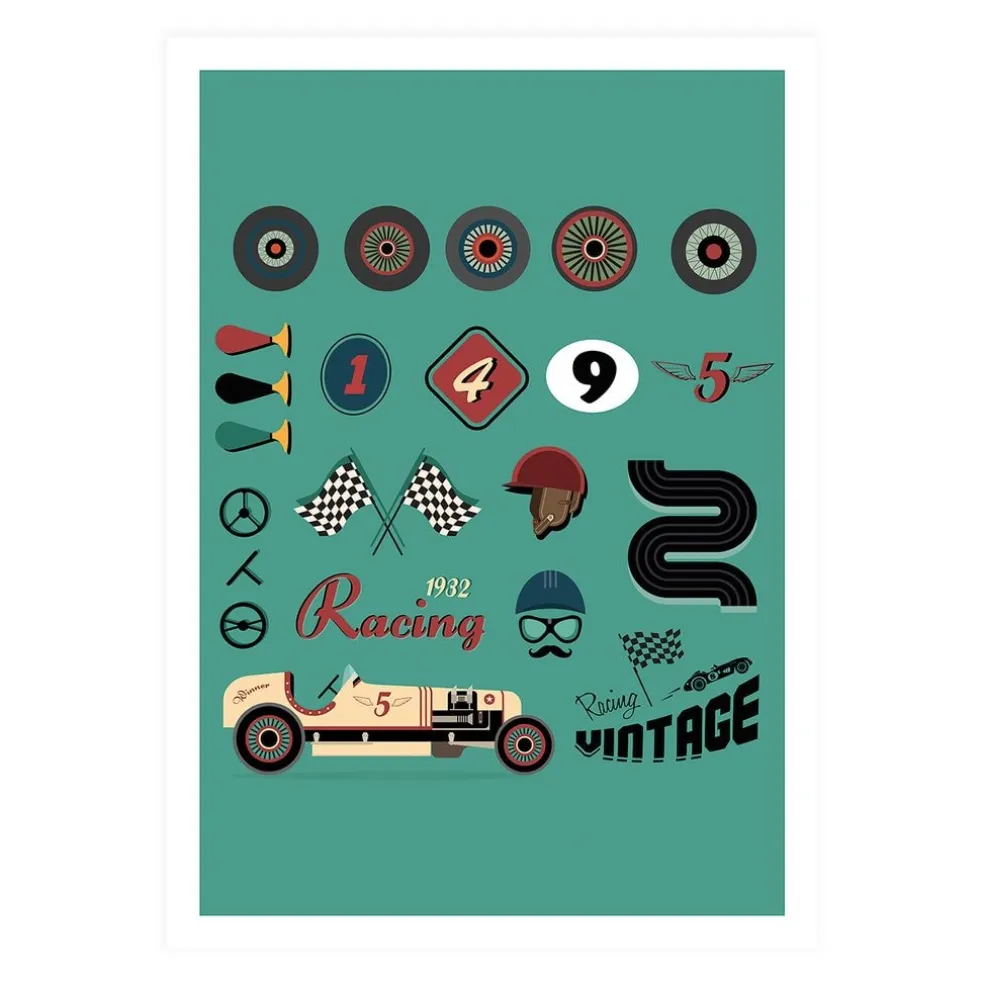 Retro Tema Poster