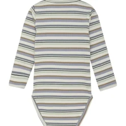Ribbad Baby Body Blue Fog