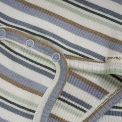 Ribbad Baby Body Blue Fog