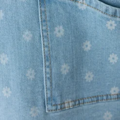 Ärmlös Denimklänning Aop China Blue