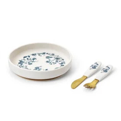 Set Med Silikontallrikar Garden Leo Toile