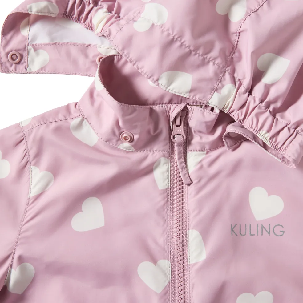 Simrishamn Vindjacka Pink Hearts