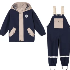 Skagen Andningsbart Regnställ Navy/taupe Blocking