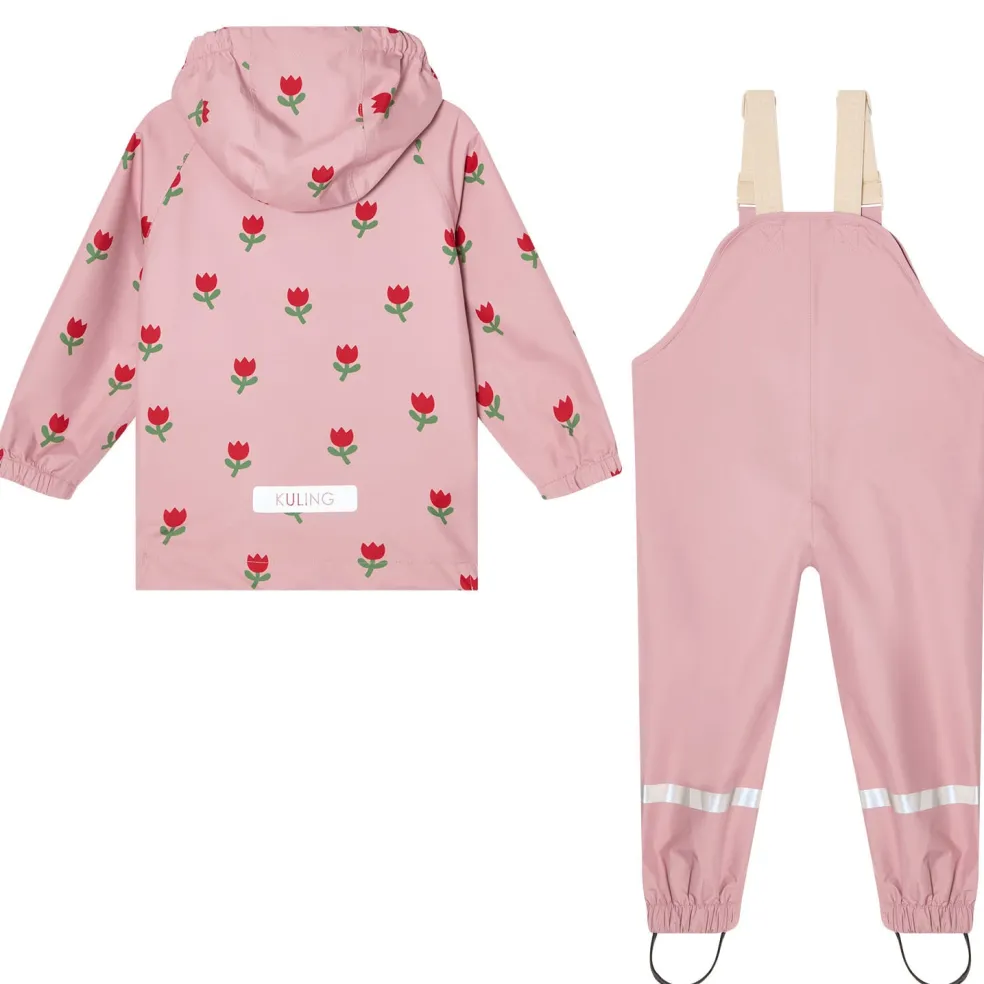 Skagen Andningsbart Regnställ Pink Tulips