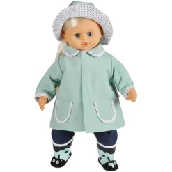 Skrållan Docka Regnjacka & Hatt Green