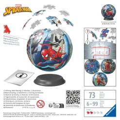 Spiderman 3D Pusselboll Multicolor