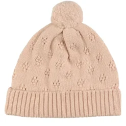 Stickad Mössa Pearl Pink