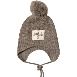 Stickad Mössa Wood Brown