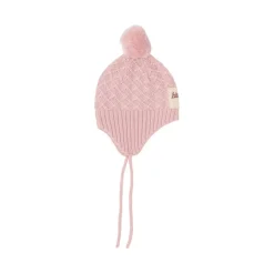 Stickad Ullmössa Blush Pink