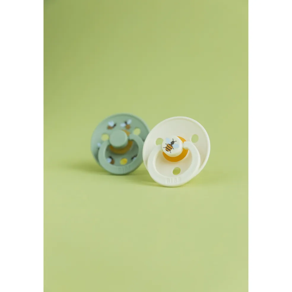 Studio Colour Bumblebee 2-pack Runda Latexnappar Mushroom Mix