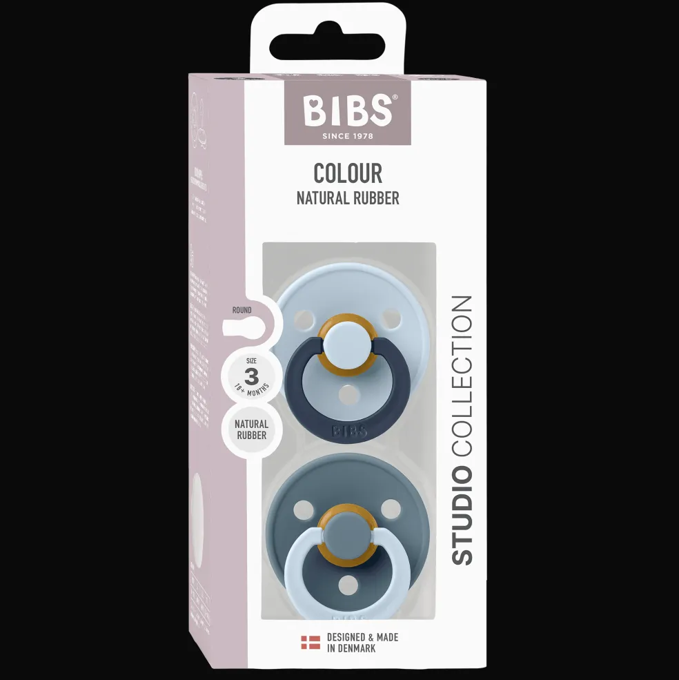 Studio Colour Fusion 2-pack Runda Latexnappar Baby Blue Petrol Mix