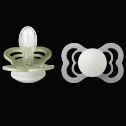 Supreme Glow 2-pack Symmetriska Silikonnappar Sage Cloud