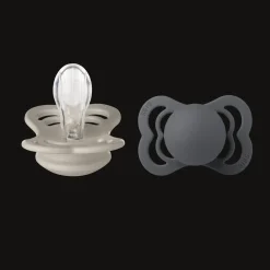 Supreme 2-pack Symmetriska Silikonnappar Sand Iron