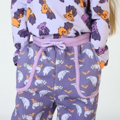 Sweatpants with badger and squirrel Loganberry