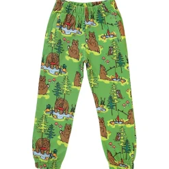 Sweatpants with bears Moss Green