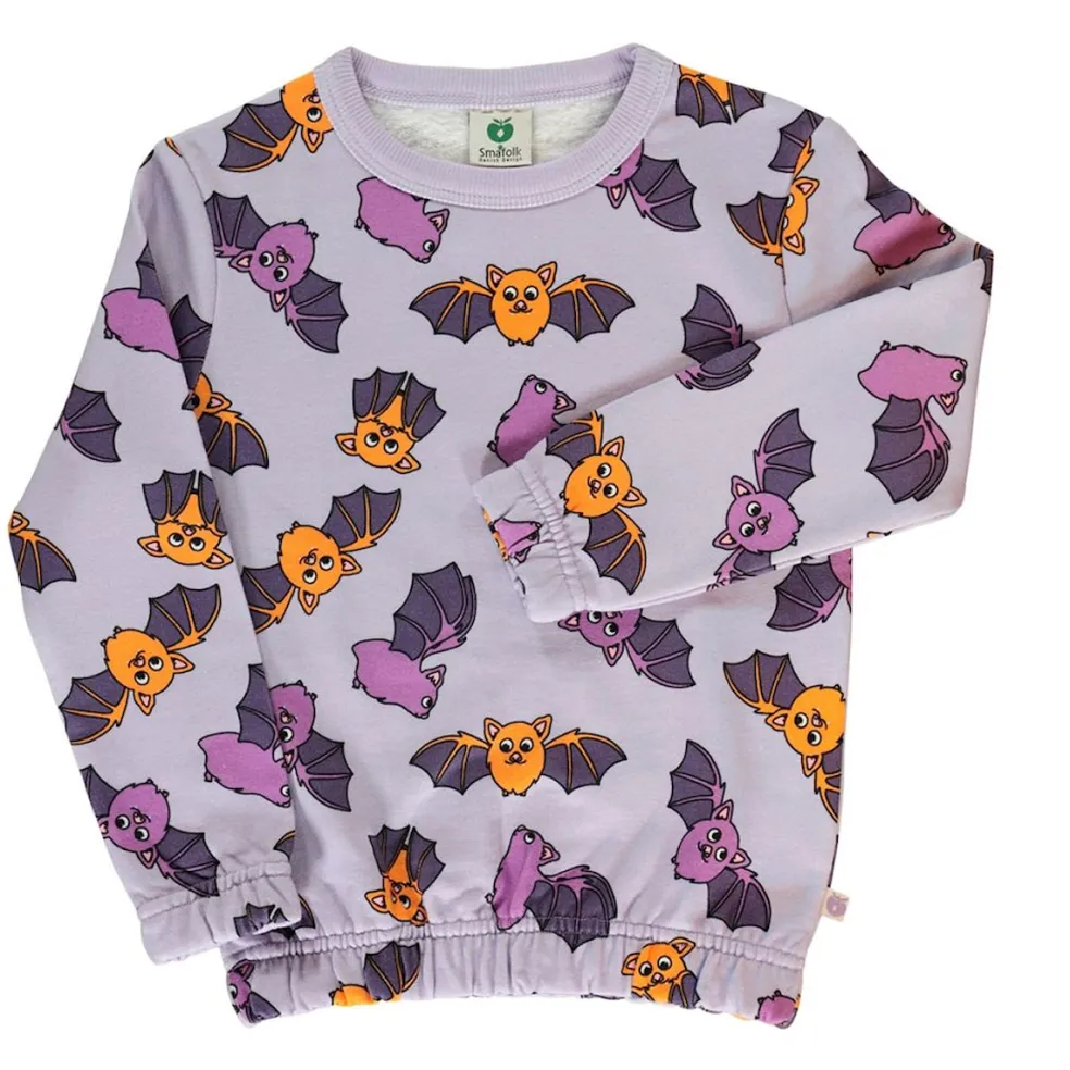 Sweatshirt with bats Orchid Petal