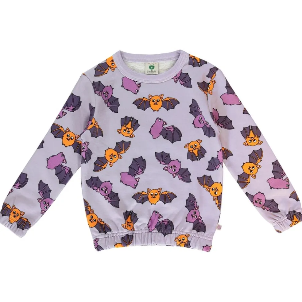 Sweatshirt with bats Orchid Petal