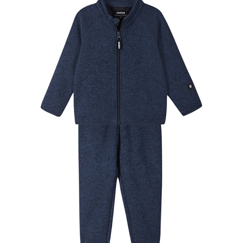 Tahto Fleece-set Jeans Blue