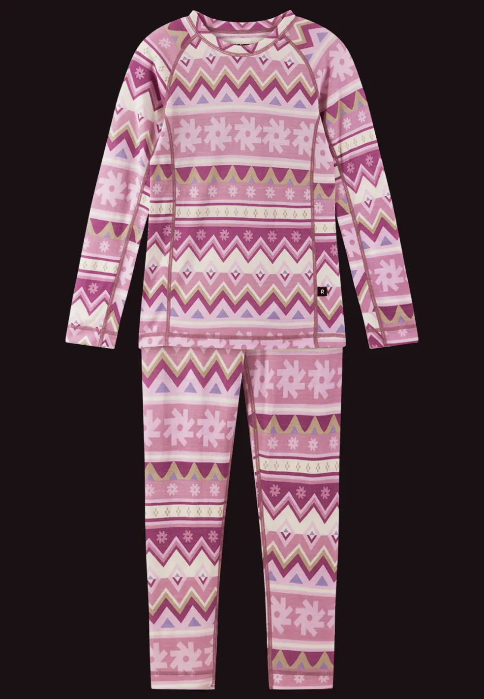 Taitoa Underställsset I Ull Grey Pink