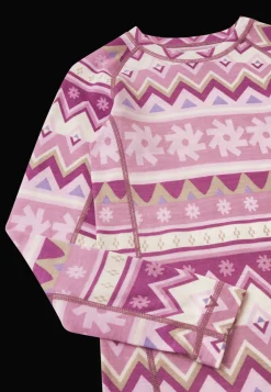 Taitoa Underställsset I Ull Grey Pink