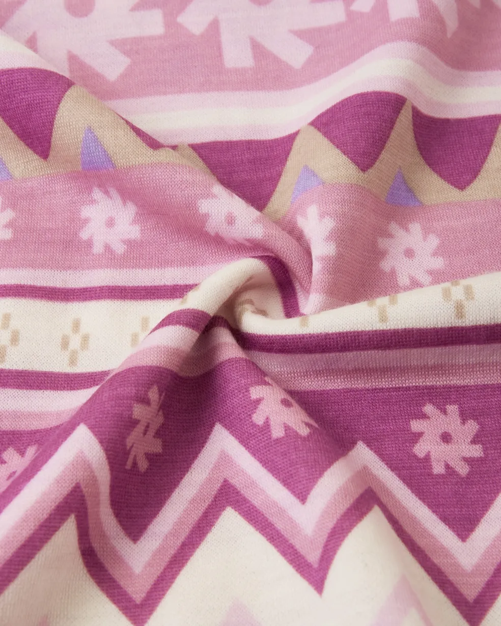 Taitoa Underställsset I Ull Grey Pink