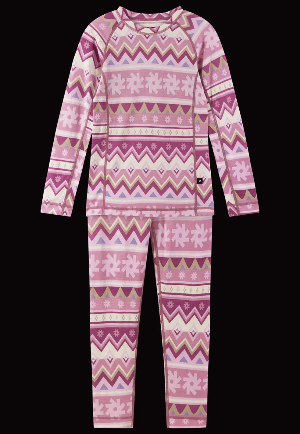 Taitoa Underställsset I Ull Grey Pink