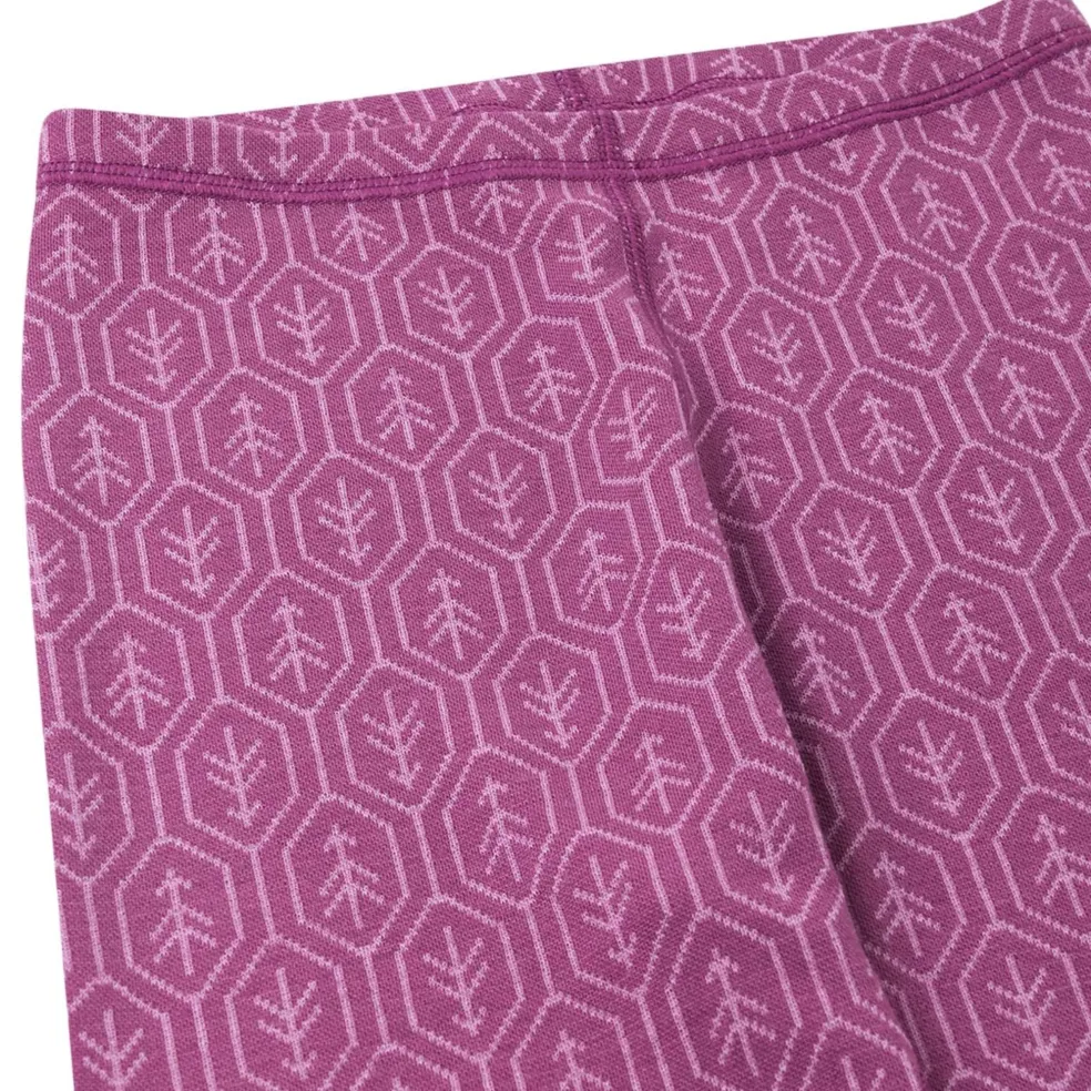 Taival Underställsset I Ull Red Violet