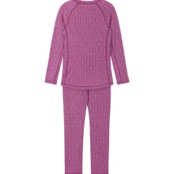 Taival Underställsset I Ull Red Violet