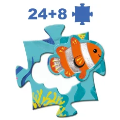 Taktilt Havspussel - 32 Bitar Multi
