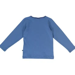 T-shirt i Federal Blue med vinterlandskapsdesign