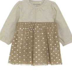 Tyllklänning Beige Melange