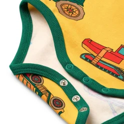 Ulm Långärmad Baby Body Med Fordon Gul Sunstruck